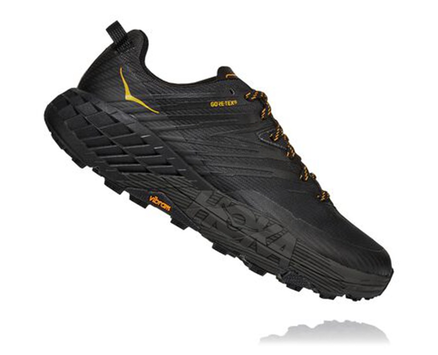 Trail Shoes Mens - Hoka One One Speedgoat 4 GORE-TEX - Black - SDYLQXC-18